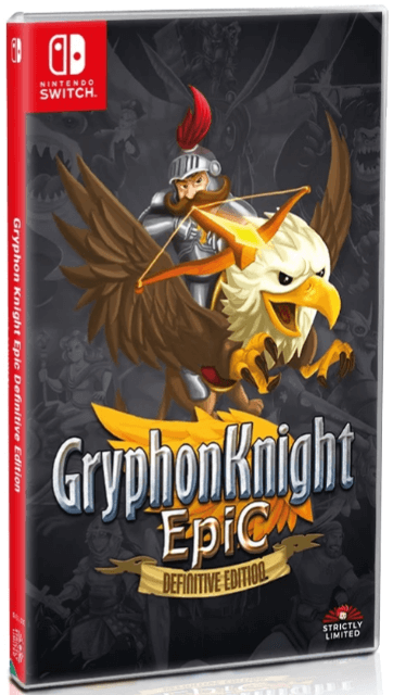 Gryphon Knight Epic: Definitive Edition box art for Nintendo Switch